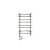 полотенцесушитель арго лесенка 1 электрический 520х820 мм Купить Полотенцесушитель Арго Лесенка 1 электрический 520х820 мм по низкой цене