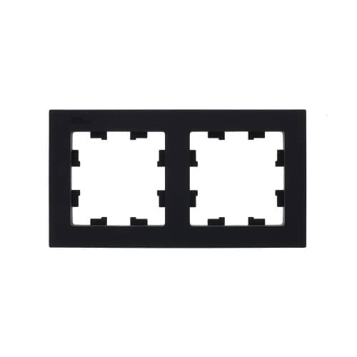 Купить Рамка Schneider Electric Атлас Дизайн 2 поста карбон по низкой цене