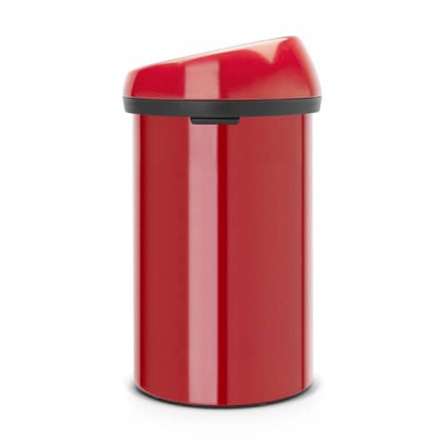 Купить Бак Brabantia Touch Bin мусорный, пламенно-красный, 60 л по низкой цене