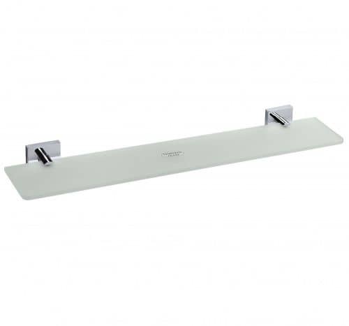 Купить Полка Bemeta Beta стеклянная, хром 600x55x130 мм 132102042 по низкой цене