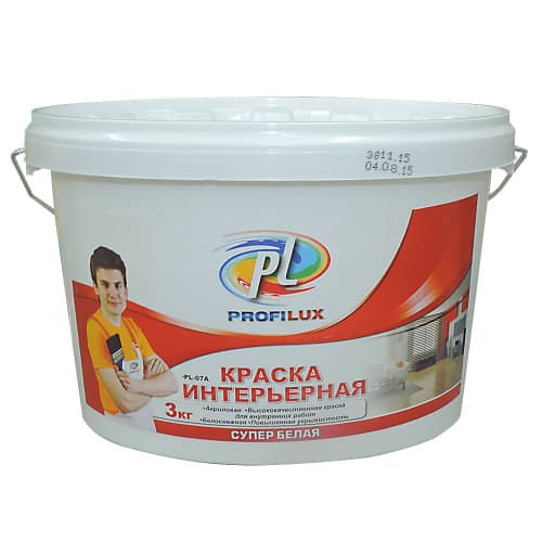 Купить Краска интерьерная акриловая Profilux PL-07А 3 кг по низкой цене