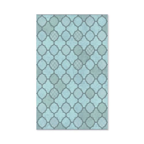 Купить Декор настенный Фоскари бирюзовый 25х40 см по низкой цене