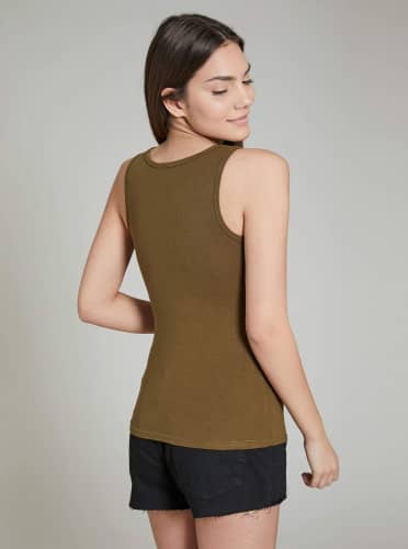 Купить Топ Piazza Italia 25988 хаки, с молнией по низкой цене