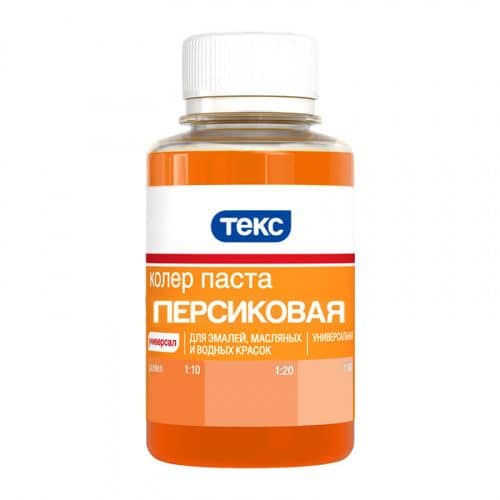 Купить Колер ТЕКС для краски, универсальный, персиковый 0,1 л по низкой цене