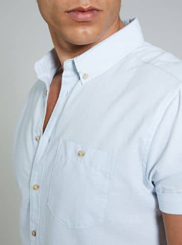 Купить Рубашка Piazza Italia con taschino a lato голубая по низкой цене