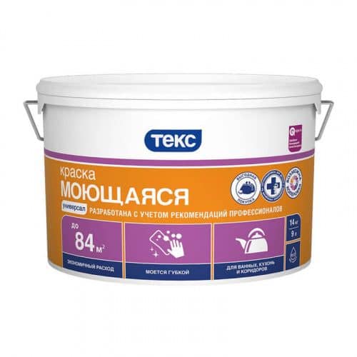 Купить Краска ТЕКС Универсал A в/д моющаяся 14 кг по низкой цене
