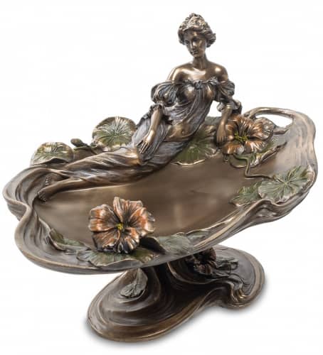 Купить Ваза Veronese Леди и цветы настурции WS-586 по низкой цене