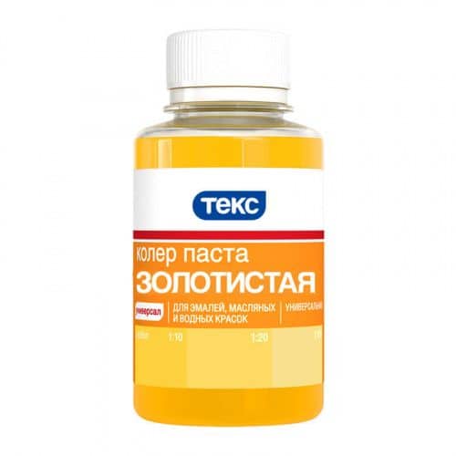 Купить Колер ТЕКС для краски, универсальный, золотистый 0,1 л по низкой цене