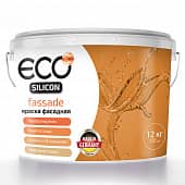 Купить Краска фасадная ECO Silicon Fassade база 1 силиконовая 12 кг по низкой цене