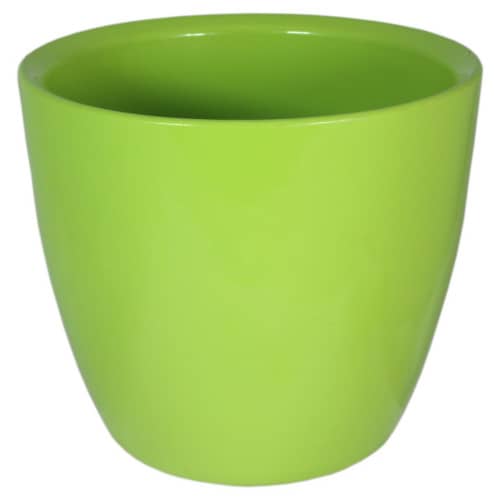 Купить Кашпо для цветов керамическое зеленое d11 см 301 по низкой цене