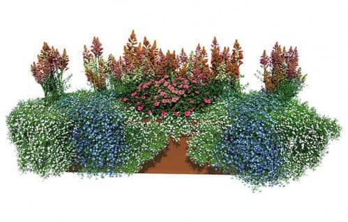 Купить Умная клумба Красота садовая для балкона №1 Коралловый риф (готовое решение) по низкой цене