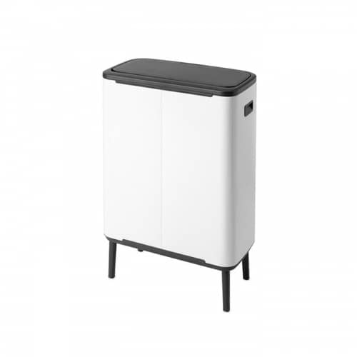 Купить Бак Brabantia Touch Bin Bo Hi мусорный, белый, 60 л по низкой цене