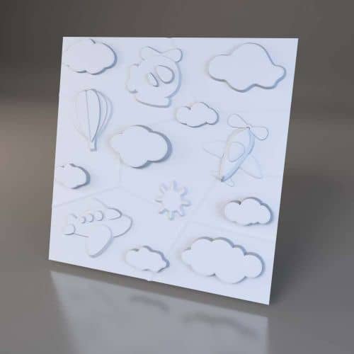 3D панель стеновая Relieffo Airplane 020 из пенополиуретана 600х600х30 мм