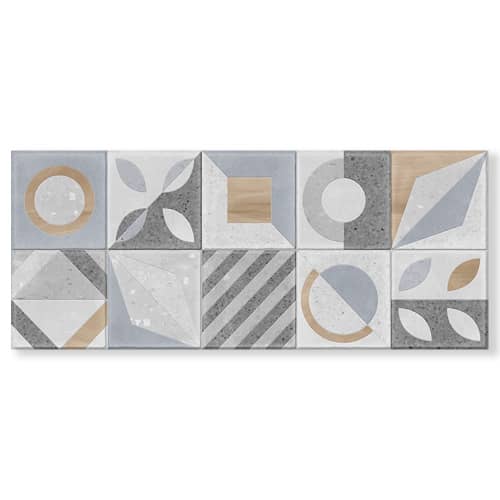 Купить Плитка настенная Сюприм мульти 03 25х60 см по низкой цене