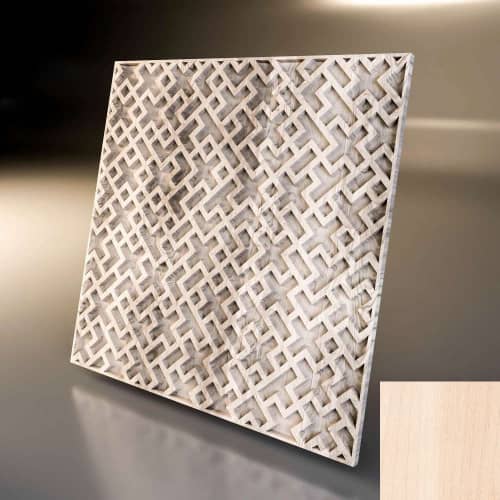 3D панель стеновая Relieffo Maze (Береза) Д020БР 600х600х30 мм