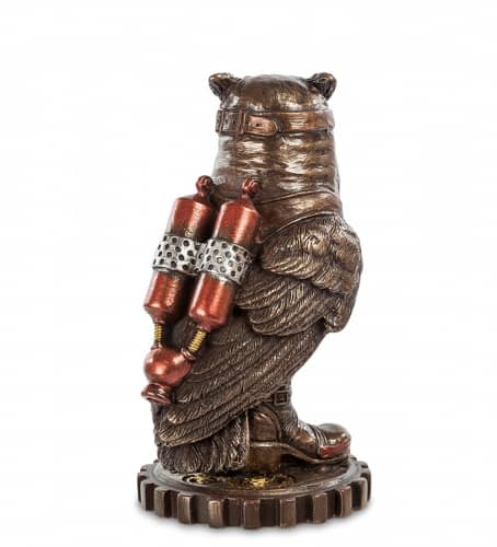 Купить Статуэтка Veronese Сова WS-391 в стиле стимпанк по низкой цене