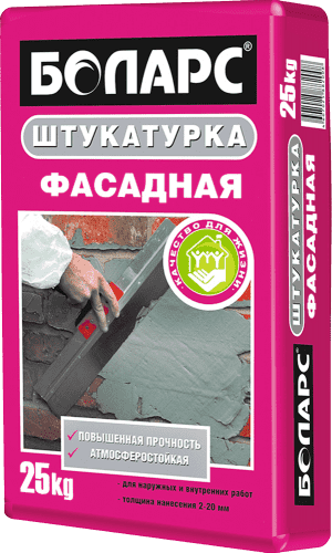 Купить Штукатурка Боларс фасадная 25 кг по низкой цене