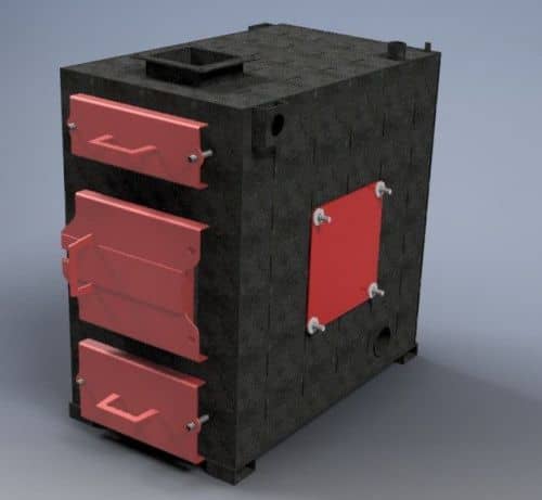 Купить Котел твердотопливный на дровах 60 кВт по низкой цене