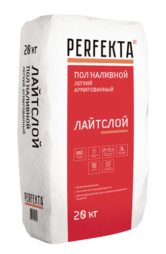 Купить Наливной пол Perfekta Лайтслой МН армированный 20 кг по низкой цене