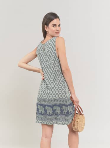 Купить Платье Piazza Italia цвет милитари по низкой цене