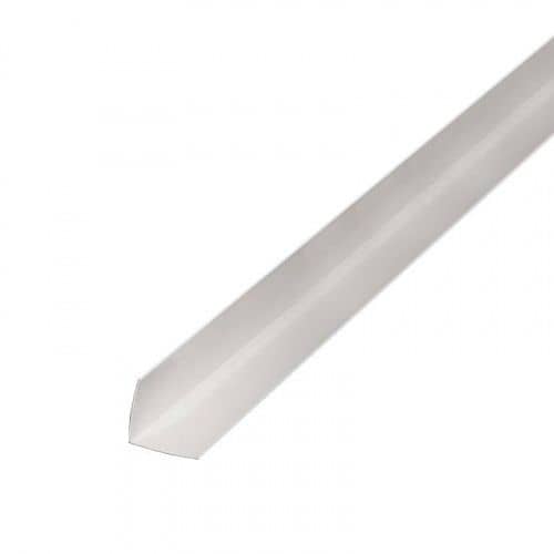 Угол ПВХ отделочный, белый, 70x70 мм, 3 м