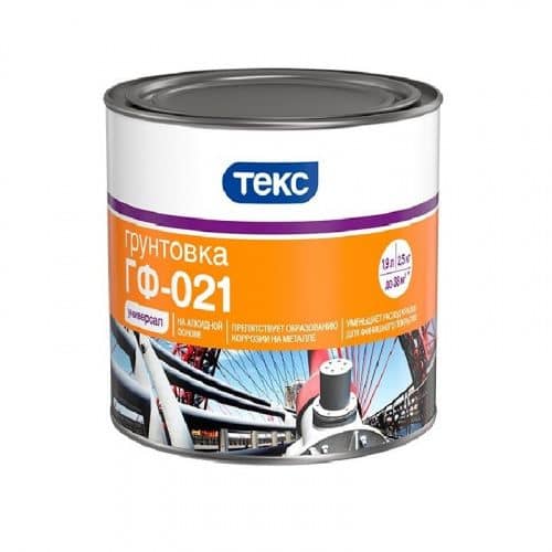 Купить Грунтовка ТЕКС ГФ-021 Универсал серый 2,5 кг по низкой цене