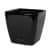 Купить Кашпо Lechuza Quadro LS Complete black high gloss 21x21x20 см по низкой цене