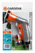 Купить Комплект для полива Gardena: пистолет-распылитель Classic + Коннектор с автостопом по низкой цене