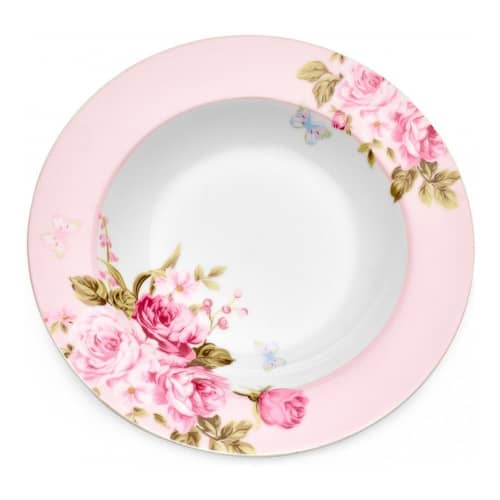 Купить Тарелка Walmer Mirabella Pink суповая 21,5 см по низкой цене