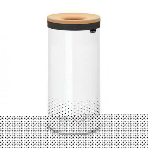 Купить Бак Brabantia для белья с пробковой крышкой, белый, 35 л по низкой цене