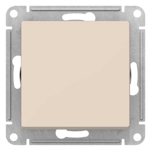 Купить Выключатель одноклавишный Schneider Electric Атлас Дизайн без рамки бежевый по низкой цене