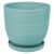 горшок керамический рельеф с поддоном d21,5 см голубой Купить Горшок керамический Рельеф с поддоном D21,5 см голубой по низкой цене