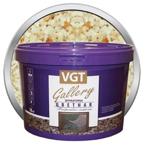 Купить Штукатурка VGT Gallery №13 декоративная крупнозернистая 18 кг по низкой цене