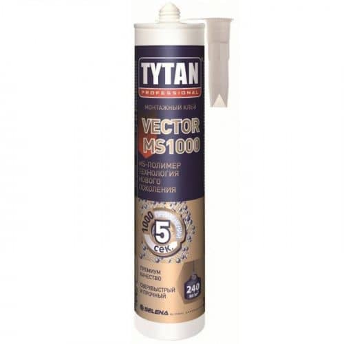 Купить Монтажный клей ЖИДКИЕ ГВОЗДИ Tytan Professional Vector MS-1000 кремовый 290 мл по низкой цене