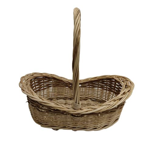 Купить Лукошко плетеное Фантазия овальное 25x21x11/25 см по низкой цене