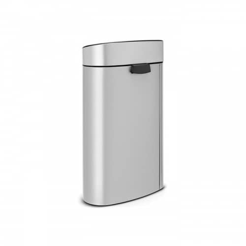 Купить Бак Brabantia Touch Bin New мусорный, серый металлик, 40 л по низкой цене