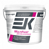 Купить Краска ЕК MultiPaint белая акриловая водно-дисперсионная для стен и потолков 14 кг по низкой цене