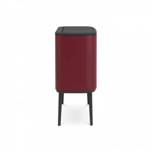 Купить Бак Brabantia Touch Bin Bo мусорный, минерально-бордовый, 11+23 л по низкой цене