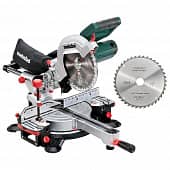 Купить Торцовочная пила с протягом Metabo KGS216M Set 1500 Вт 216 мм + 2 пильных диска по низкой цене