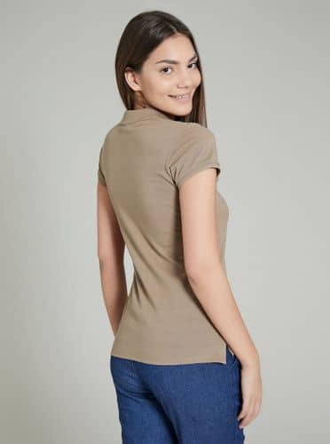 Купить Футболка-поло Piazza Italia светло-коричневая по низкой цене