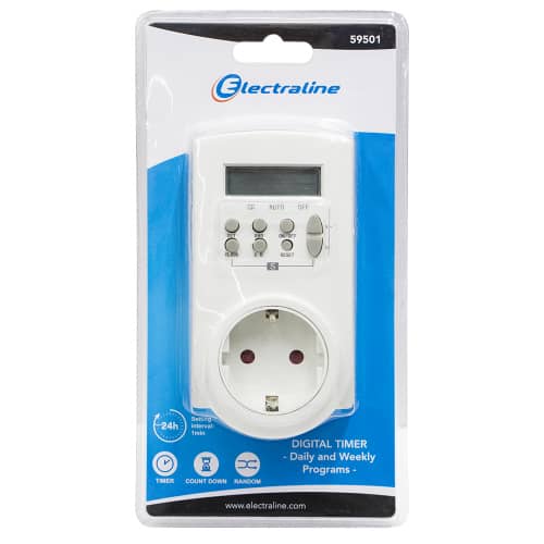 Купить Цифровой таймер Electraline 7 дней по низкой цене