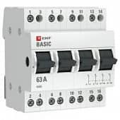 Купить Переключатель трехпозиционный 4п 63А Basic EKF tps-4-63 по низкой цене