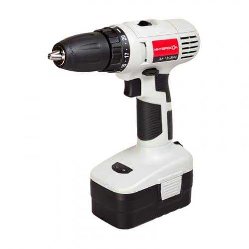 Купить Дрель Интерскол ДА-13/18М3 аккумуляторная, 2 аккумулятора по низкой цене