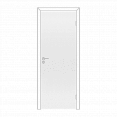 Купить Дверное полотно Olovi М9x21, глухое, белое, крашеное, 825х40х2040 мм по низкой цене