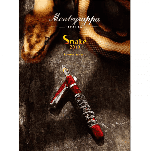 Купить Ручка Montegrappa Oriental Zodiac 2013 Snake silver F перьевая по низкой цене