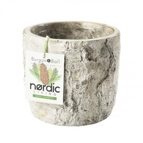 Купить Кашпо Burgon & Ball Silver Birch Indoor Post Collection керамическое, большое по низкой цене