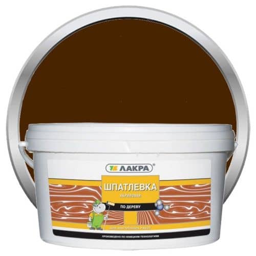 Купить Шпатлевка Лакра акриловая по дереву Махагон 0,6 кг по низкой цене