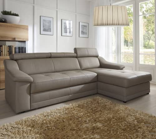 Купить Диван Gala Collezione Alba угловой в коже по низкой цене