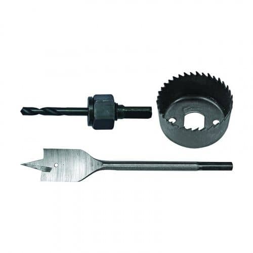 Купить Набор Biber для врезки дверных защелок, 24/50 мм, 3 предм. по низкой цене