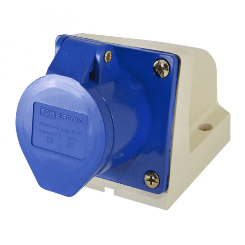 Купить Розетка стационарная для открытой проводки 113 2Р+РЕ 16A 230В IP44 по низкой цене